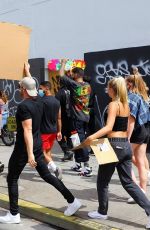 JOSIE CANSECO Out Protesting in West Hollywood 06/03/2020
