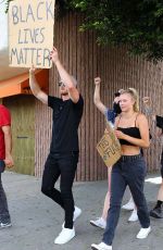 JOSIE CANSECO Out Protesting in West Hollywood 06/03/2020