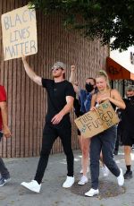JOSIE CANSECO Out Protesting in West Hollywood 06/03/2020