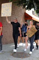 JOSIE CANSECO Out Protesting in West Hollywood 06/03/2020