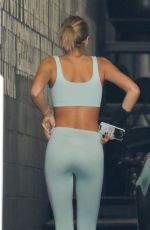 KAIA GERBER in Tights at a Gym in Los Angeles 06/29/2020