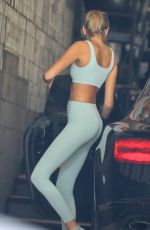 KAIA GERBER in Tights at a Gym in Los Angeles 06/29/2020