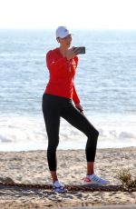 KARLIE KLOSS Out Hiking at a Beach in Malibu 06/12/2020