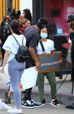 KARRUECHE TRAN at Black Lives Matter Protest in Los Angeles 06/07/2020
