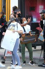 KARRUECHE TRAN at Black Lives Matter Protest in Los Angeles 06/07/2020