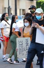 KARRUECHE TRAN at Black Lives Matter Protest in Los Angeles 06/07/2020