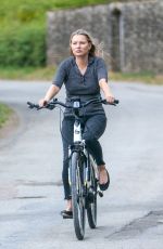 KATE and LILA GRACE MOSS Out Riding Bikes in Cotswold 06/16/2020
