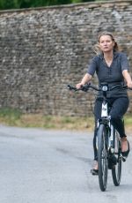 KATE and LILA GRACE MOSS Out Riding Bikes in Cotswold 06/16/2020