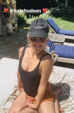 KATE HUDSON in Swimsuit - Instagram Photos 05/27/2020