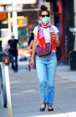 KATIE HOLMES in Denim Out in New York 06/10/2020