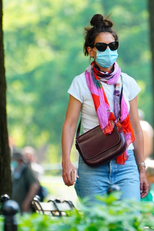 KATIE HOLMES in Denim Out in New York 06/10/2020