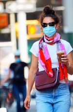 KATIE HOLMES in Denim Out in New York 06/10/2020