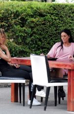 KATIE PRICE and AISLEYNE HORGAN WALLACE at Sheesh Restaurant in Chigwell 06/16/2020