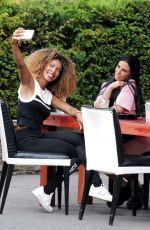 KATIE PRICE and AISLEYNE HORGAN WALLACE at Sheesh Restaurant in Chigwell 06/16/2020