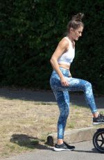 KATIE WAISSEL Workout at a Park in London 06/16/2020
