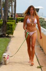 KELLY BENSIMON in Bikini at Beach in Palm Beach 06/02/2020