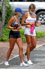 KELLY BENSIMON Out with Friend in The Hamptons 06/22/2020