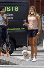KELLY BENSIMON Out with Her Dog in New York 06/18/2020