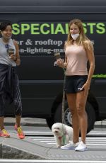 KELLY BENSIMON Out with Her Dog in New York 06/18/2020