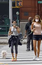 KELLY BENSIMON Out with Her Dog in New York 06/18/2020