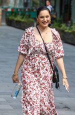 KELLY BROOK Arrives at Global Radio in London 06/16/2020