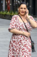 KELLY BROOK Arrives at Global Radio in London 06/16/2020