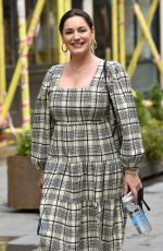 KELLY BROOK Arrives at Global Radio in London 06/17/2020