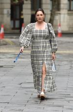 KELLY BROOK Arrives at Global Radio in London 06/17/2020