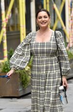 KELLY BROOK Arrives at Global Radio in London 06/17/2020