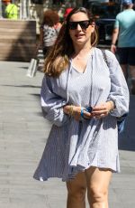 KELLY BROOK Arrives at Global Radio in London 06/24/2020