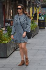 KELLY BROOK Arrives at Heart Radio Studios in London 06/18/2020