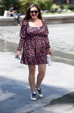 KELLY BROOK in a Sumer Dress Out in London 06/25/2020