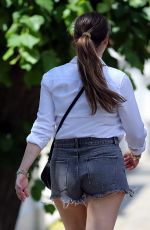 KELLY BROOK in Denim Shorts Out in London 05/31/2020