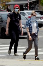 KRISTEN STEWART Heading to Black Lives Matter Protest in Hollywood 06/02/2020