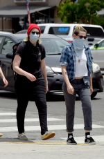 KRISTEN STEWART Heading to Black Lives Matter Protest in Hollywood 06/02/2020