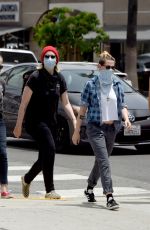 KRISTEN STEWART Heading to Black Lives Matter Protest in Hollywood 06/02/2020