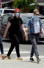 KRISTEN STEWART Heading to Black Lives Matter Protest in Hollywood 06/02/2020