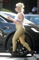 LADY GAGA in Tights Picking Up Food in Malibu 06/14/2020