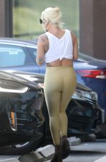 LADY GAGA in Tights Picking Up Food in Malibu 06/14/2020