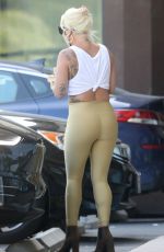 LADY GAGA in Tights Picking Up Food in Malibu 06/14/2020