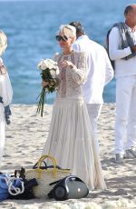 LAETICIA HALLYDAY Celebrates Johnny Hallyday
