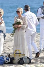LAETICIA HALLYDAY Celebrates Johnny Hallyday