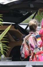 LAETICIA HALLYDAY Out and About in Santa Monica 05/31/2020