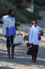 LAIS RIBEIRO and Joakim Noah Out at a Beach in Malibu 06/26/2020