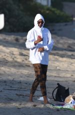 LAIS RIBEIRO and Joakim Noah Out at a Beach in Malibu 06/26/2020