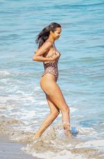 LAIS RIBEIRO in Swimsuit at a Beach in Malibu 06/27/2020