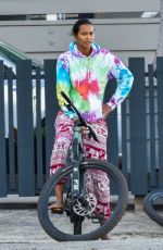LAIS RIBEIRO Out Riding a Bike in Malibu 06/17/2020