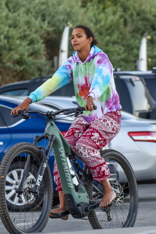 LAIS RIBEIRO Out Riding a Bike in Malibu 06/17/2020