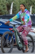 LAIS RIBEIRO Out Riding a Bike in Malibu 06/17/2020