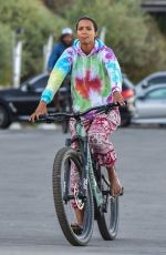LAIS RIBEIRO Out Riding a Bike in Malibu 06/17/2020